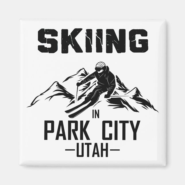Park City Utah Ski Magnet (Vorne)