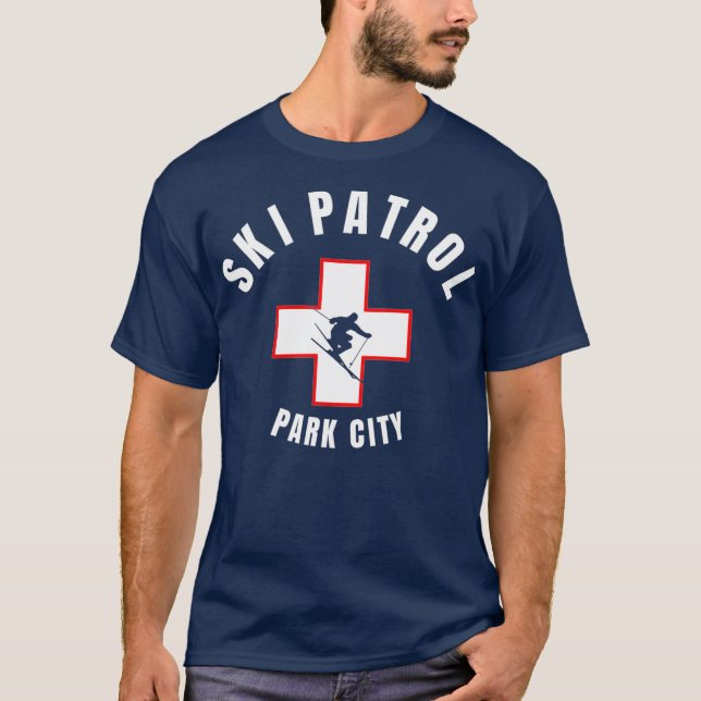 Park City Utah Ski Patrol T-Shirt (Vorderseite)
