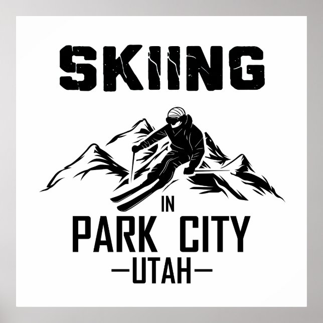 Park City Utah Ski Poster (Vorne)