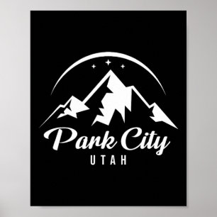 Park City Utah Ski Resort Skifahren Snowboarden Poster