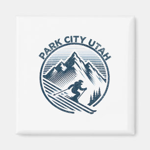 Park City Utah Ski Resort Winterski Magnet