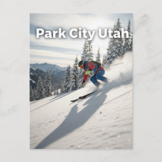 Park City Utah Skifahren Postkarte