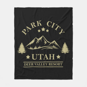 Park City Utah Skigebiet Fleecedecke