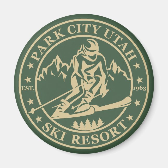 Park City Utah Skigebiet Magnet (Vorne)