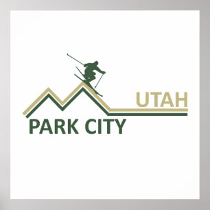 Park City Utah Skigebiet Poster
