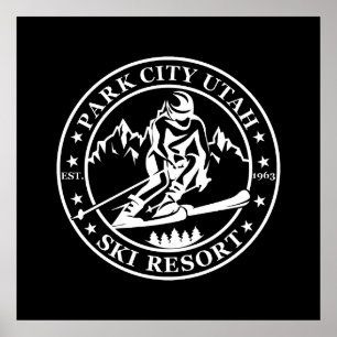 Park City Utah Skigebiet Poster