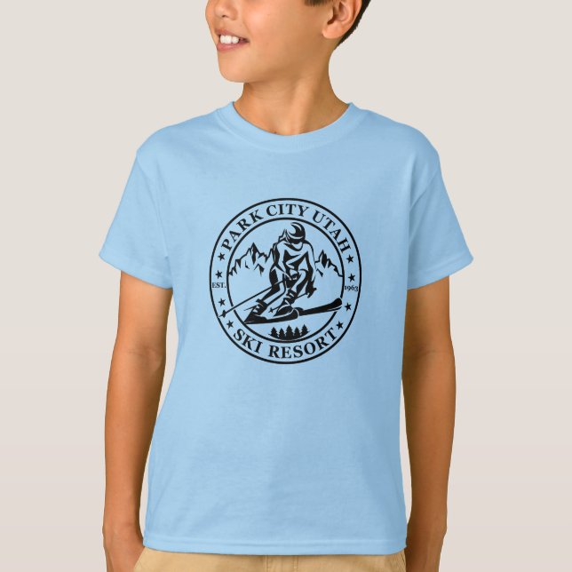 Park City Utah Skigebiet T-Shirt (Vorderseite)