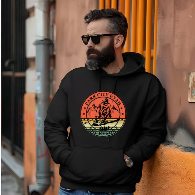 Park City Utah Skigebiet Vintag Hoodie (Von Creator hochgeladen)