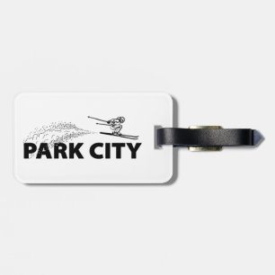 Park City Utah Skispringer Gepäckanhänger