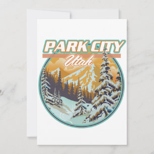 Park City Utah Travel Logo Einladung
