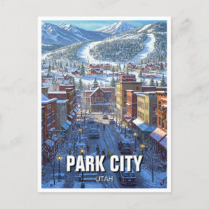 Park City Utah Travel Postkarte