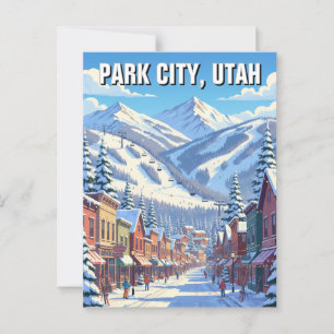 Park City Utah Travel Postkarte