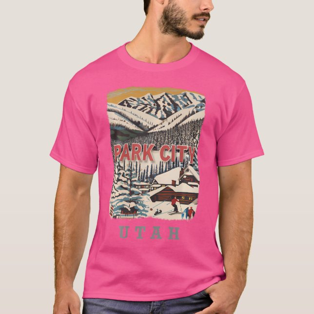 Park City Utah Ut Mountain Majesty Sd991 T-Shirt (Vorderseite)