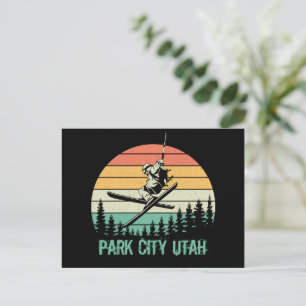 Park City Utah Vintag Feiertagspostkarte