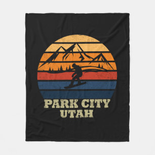 Park City Utah Vintag Fleecedecke
