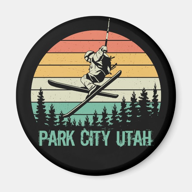 Park City Utah Vintag Magnet (Vorne)