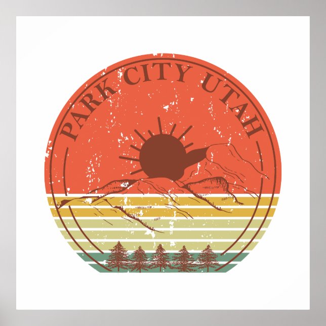 Park City Utah Vintag Poster (Vorne)