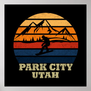 Park City Utah Vintag Poster