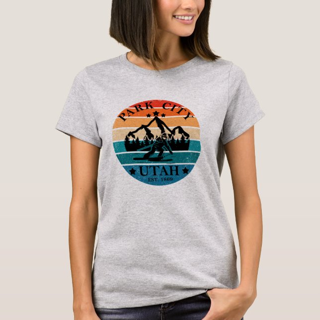 Park City Utah Vintag T-Shirt (Vorderseite)