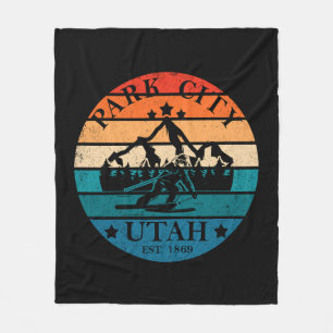 Park City Utah Vintage Fleecedecke