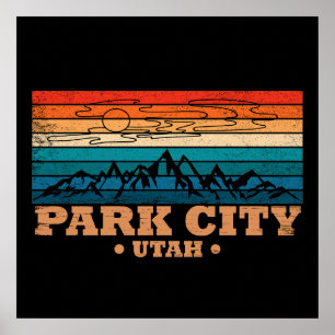 Park City Utah Vintage Poster