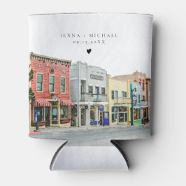 PARK CITY Utah Wasserfarbenmalerei Hochzeit Dosenkühler