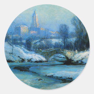 Park der Innenstadt Runder Aufkleber