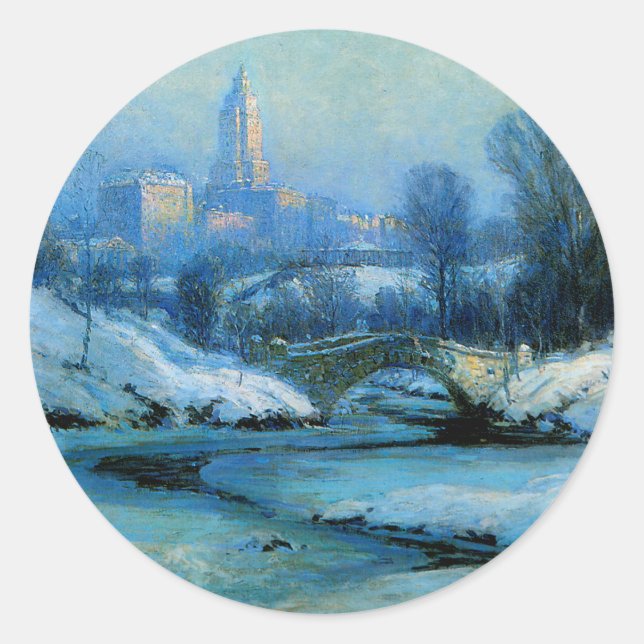 Park der Innenstadt Runder Aufkleber (Vorderseite)