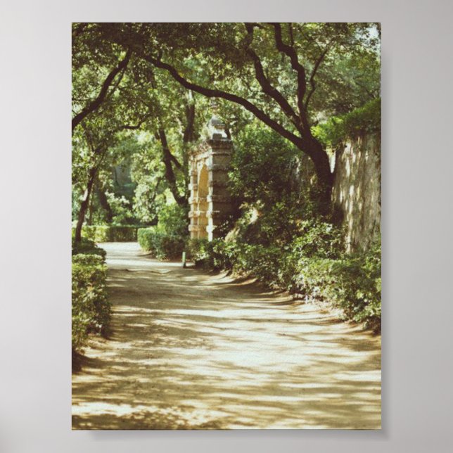 Park des Labyrinths von Horta Poster (Vorne)