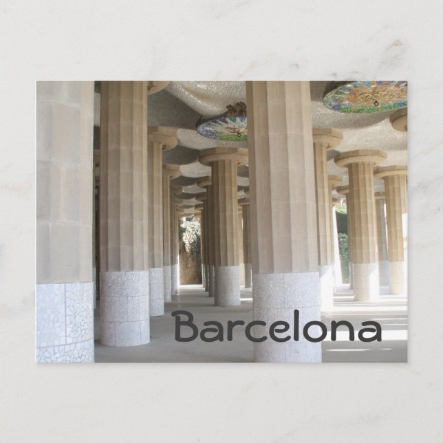 Park Güell, Barcelona Postkarte (Vorderseite)