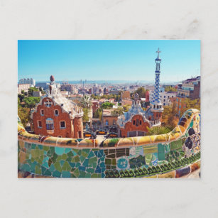 Park Guell, Barcelona - Spanien Postkarte