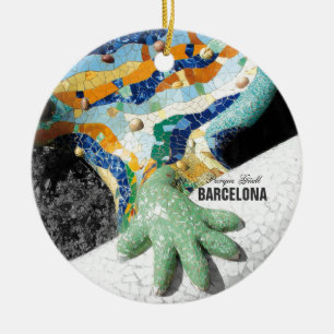 Park Guell Barcelonas Gaudi Keramik Ornament