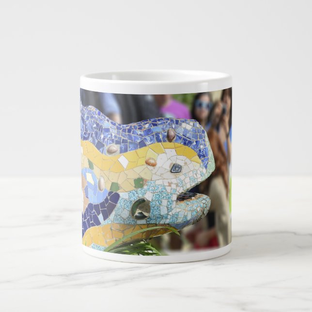 Park Guell Drache Spezialitäten-Tasse Jumbo-Tasse (Vorderseite)