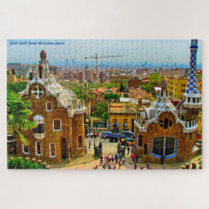 Park Guell Gaudi Barcelona. Puzzle