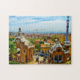Park Guell Gaudi Barcelona. Puzzle