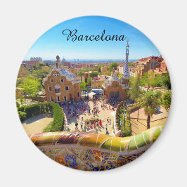 Park Güell in Barcelona Magnet