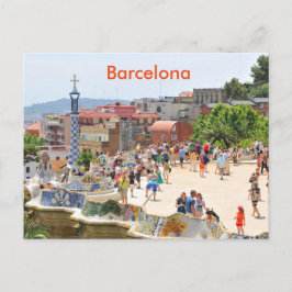 Park Guell in Barcelona, Spanien Postkarte