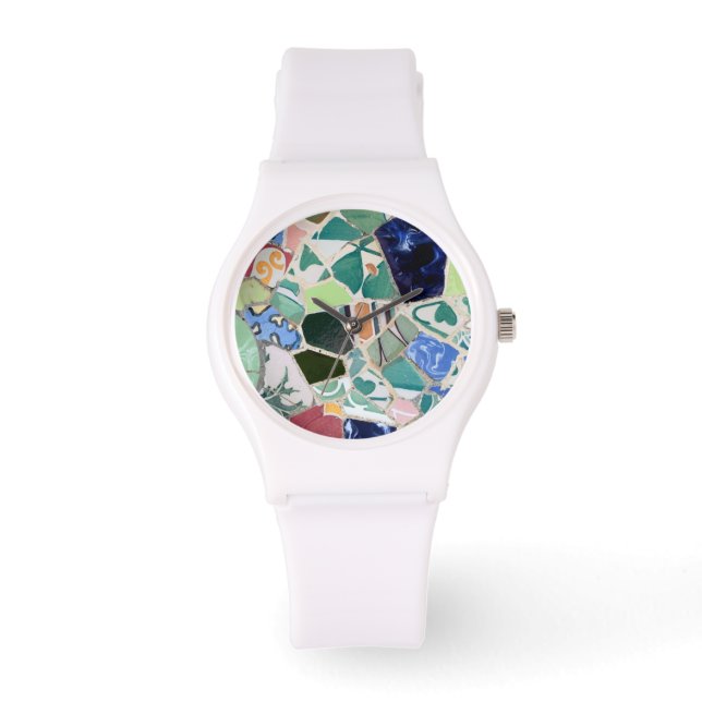 Park Guell mosaics Armbanduhr (Vorderseite)