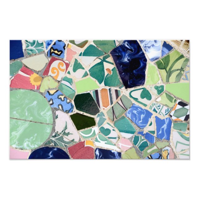 Park Guell mosaics Fotodruck (Vorne)