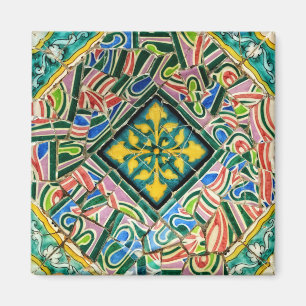 Park Guell mosaics Magnet