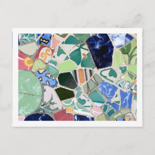 Park Guell mosaics Postcard Postkarte