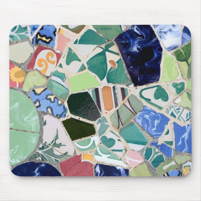 Park Guell Mosaik Mousepad (Vorne)