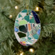 Park Guell Mosaik-Oval Verzierung Keramik Ornament (Baum)