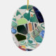 Park Guell Mosaik-Oval Verzierung Keramik Ornament (Vorne)