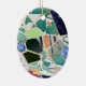 Park Guell Mosaik-Oval Verzierung Keramik Ornament (Hinten)