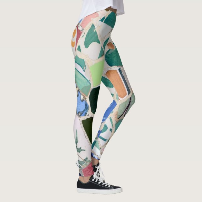 Park Guell Mosaiken Leggings (Rechts)
