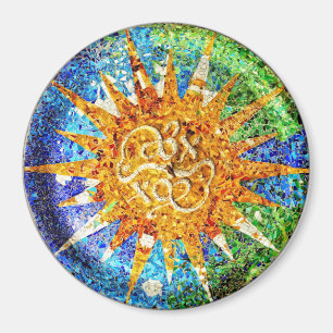 Park Guell Mosaiken Magnet