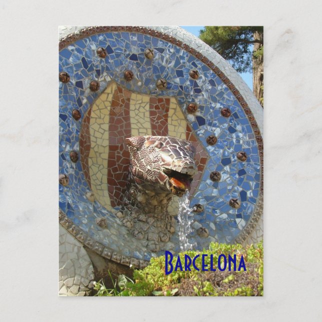 Park Guell Postkarte (Vorderseite)