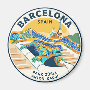 Park Güell Spanien Magnet