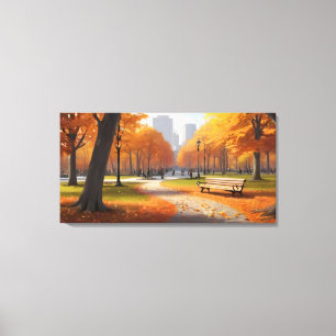 Park im Herbst Leinwanddruck